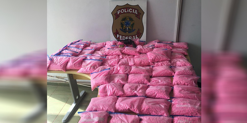 Polícia Federal apreende cerca de 120 mil comprimidos de ecstasy