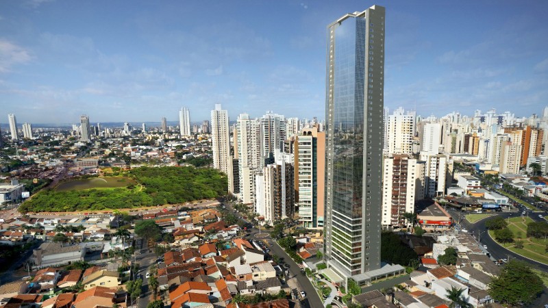 Maior torre residencial de Goiânia adere à campanha Outubro Rosa