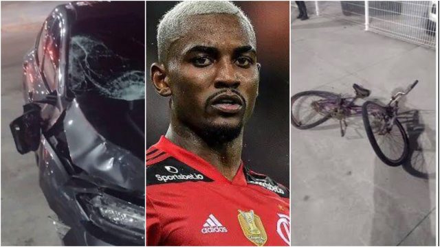 Jogador do Flamengo atropela ciclista que morre a caminho do hospital no Rio de Janeiro