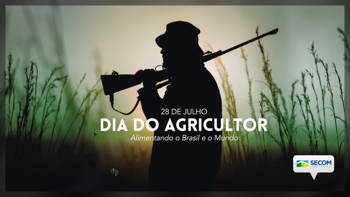 Governo Federal posta imagem de caçador para comemorar Dia do Agricultor