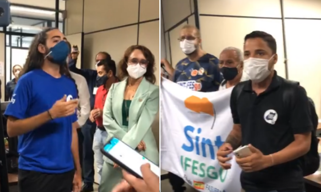 Reitoria da UFG é ocupada em protesto contra nomeação de reitora feita por Bolsonaro