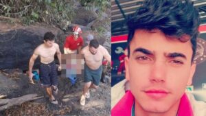 Jovem morre ao entrar em buraco de cachoeira para fazer selfie