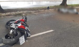 Homem morre após motocicleta deslizar em galho e bater em árvore