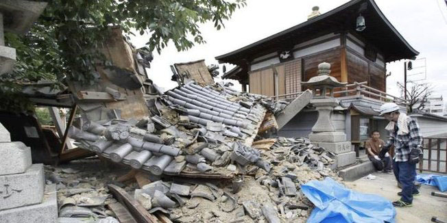 Terremoto deixa pessoas feridas no Japão