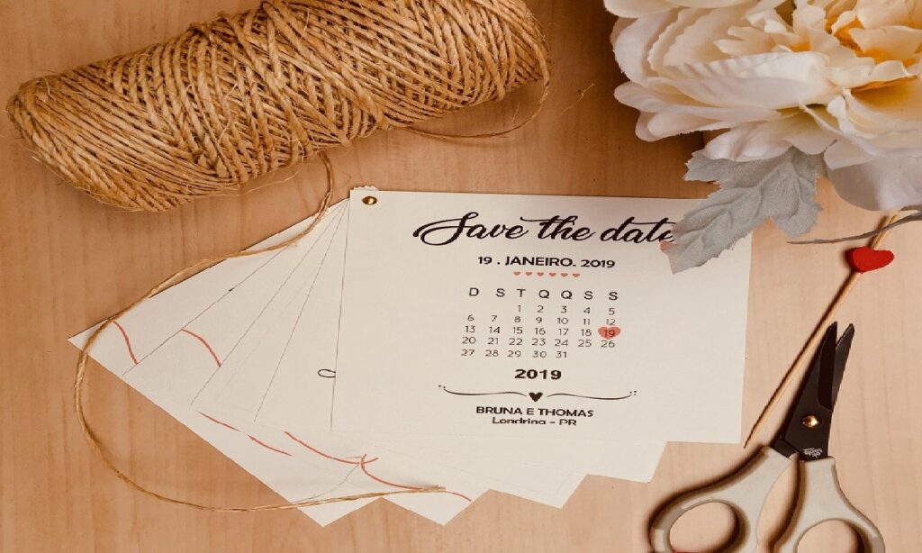 Convite de casamento e Save the date