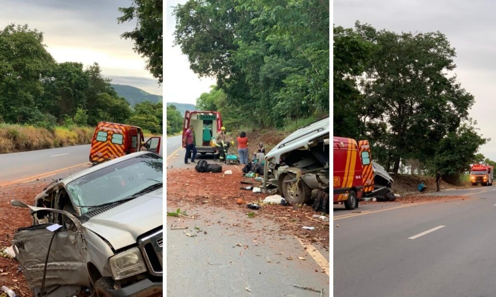 Uma pessoa morre e 8 ficam feridas em acidente de carros na GO-060