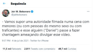 Entenda o que Bolsonaro quis dizer com as graves acusações publicadas em rede social