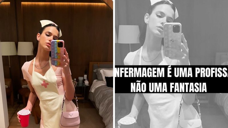 Conselho de enfermagem critica Bruna Marquezine por se fantasiar de ‘enfermeira sexy’ no Halloween; entenda o caso