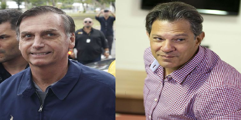 Bolsonaro e Haddad têm agendas distintas hoje