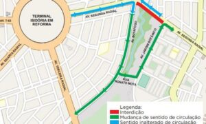 Trecho da Avenida 2ª Radial é interditado para obras da Marginal Botafogo