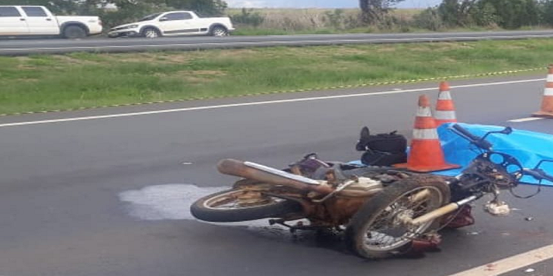 Motociclista morre em acidente de trânsito na BR 050