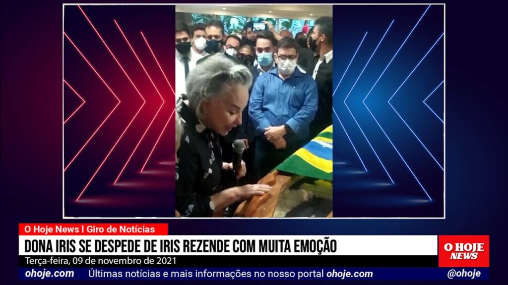 Luto em Goiás: Dona Iris se despede de Iris Rezende durante velório em Goiânia