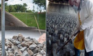 Após instalar pedras em viaduto para evitar moradores de rua