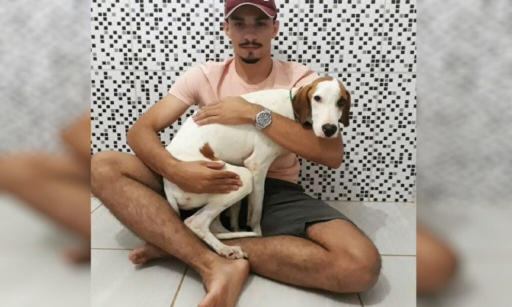 Estudante de veterinária que socorreu cão