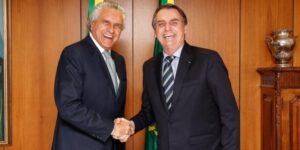 Caiado se reúne com presidente Bolsonaro em Brasília