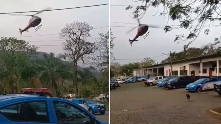 Criminosos tentam sequestrar helicóptero em pleno voo no Rio de Janeiro