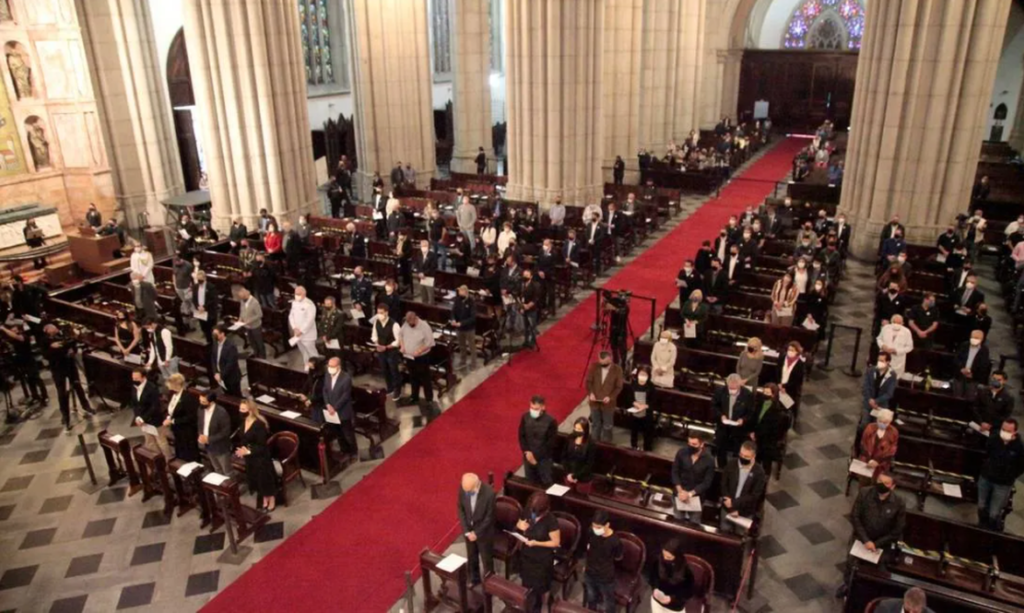 Missa de sétimo dia de Bruno Covas é celebrada na Catedral da Sé