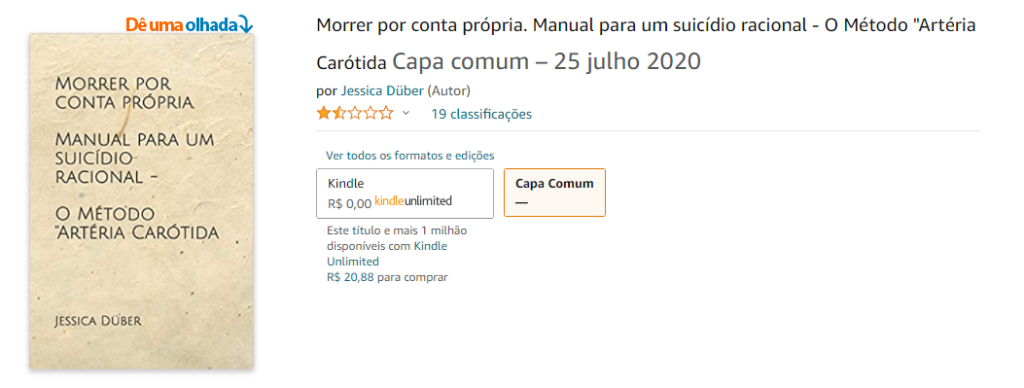 Após críticas à manual de “suicídio de forma racional”