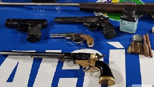 Criminoso é preso com várias armas na Região Noroeste de Goiânia