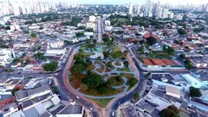 Integrantes do Governo Federal participam de inauguração de praça em Goiânia