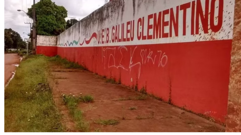 Um corpo de um vigilante foi encontrado, nas dependências da escola pública municipal UEB Galileu Clementino. Foto: Reprodução