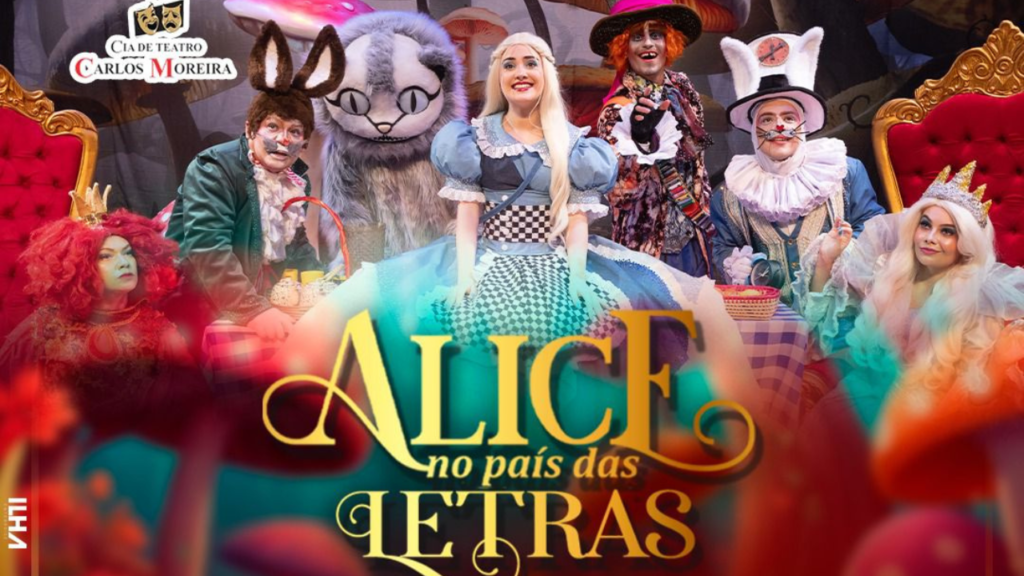 "Alice no País das Letras" leva diversão ao Teatro Madre Esperança Garrido