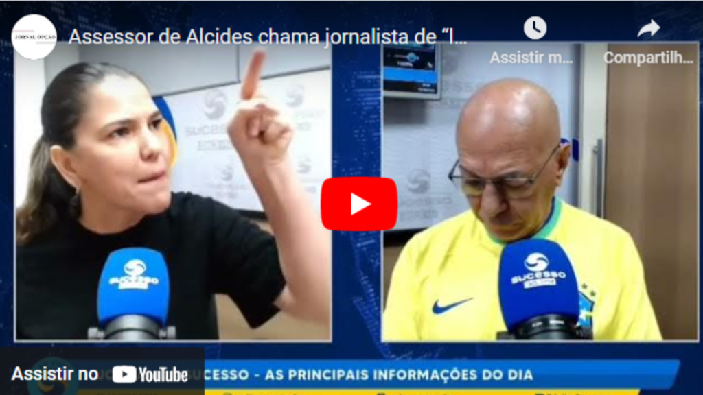 Assessor de Alcides chama jornalista de “louca” durante entrevista; vídeo./ Foto: Reprodução