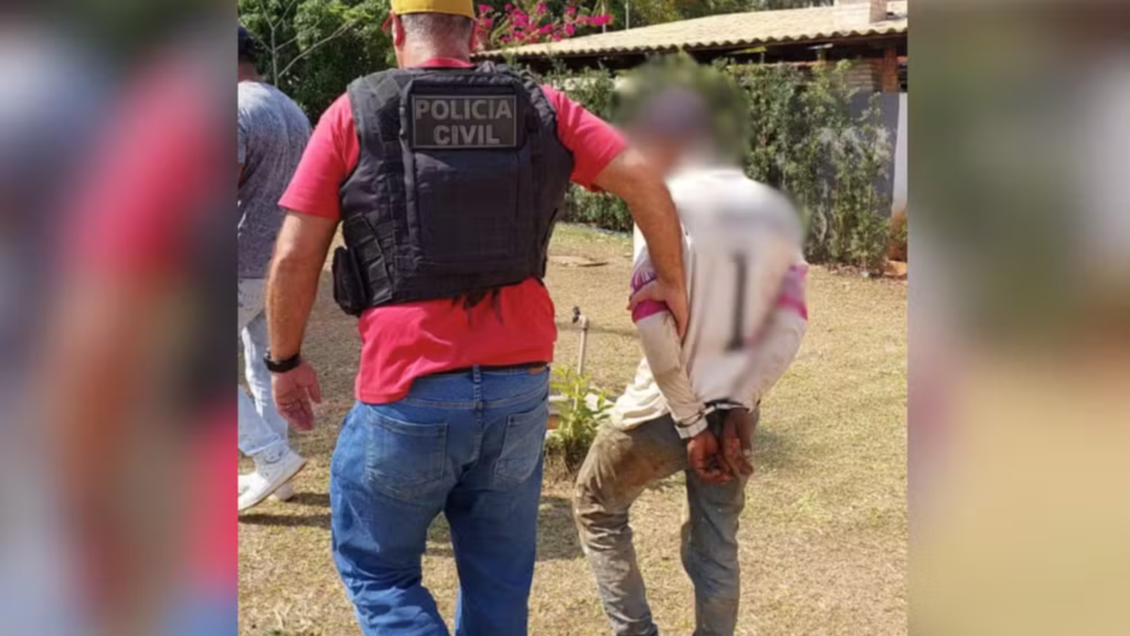 Homem é preso suspeito de estuprar a filha e a enteada, em Senador Canedo — Foto: Divulgação/Polícia Civil