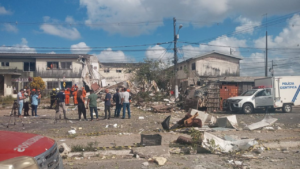 Defesa civil interdita área após explosão Foto: Divulgação