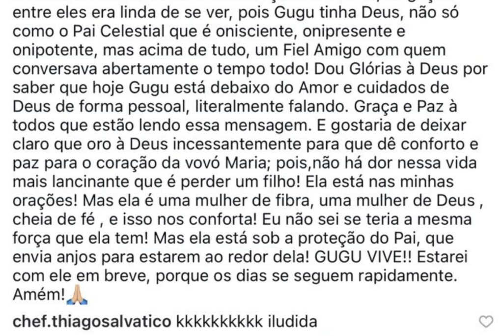 Suposto amante de Gugu 