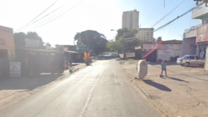 Rua onde o fato aconteceu, em Goiânia. Foto: Google Street View