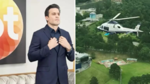 Contratado pelo SBT, Pablo Marçal chega ao canal de helicóptero Foto: Divulgação