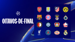 Oitavas da Champions terão clássicos entre Real Madrid X Atlético de Madrid e Bayern de Munique X Bayer Leverkusen