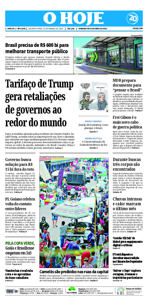 EDICAO 6695 13 03 2025 JORNAL O HOJE large