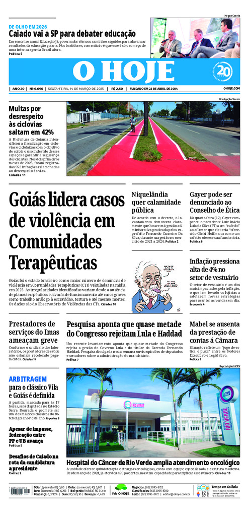 EDICAO 6696 14 03 2025 JORNAL O HOJE large