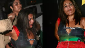 Mulher é presa no Sambódromo por morder gente em camarote Foto: Divulgação