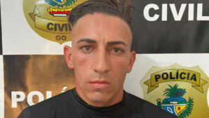 Homem com tornozeleira eletrônica é preso suspeito de cometer estupros em série em Pires do Rio Foto: Divulgação