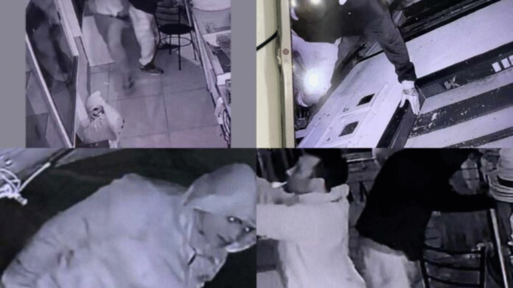 Trio invade loja em Pirenópolis, rouba R$ 60 mil em joias e depreda o local Foto: Divulgação