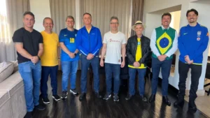 Wilder Morais se reúne com Bolsonaro em São Paulo antes de ato na Paulista Foto: Divulgação