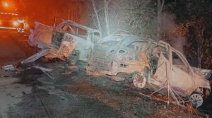 Colisão frontal deixa duas pessoas mortas na BR-153 em Porangatu