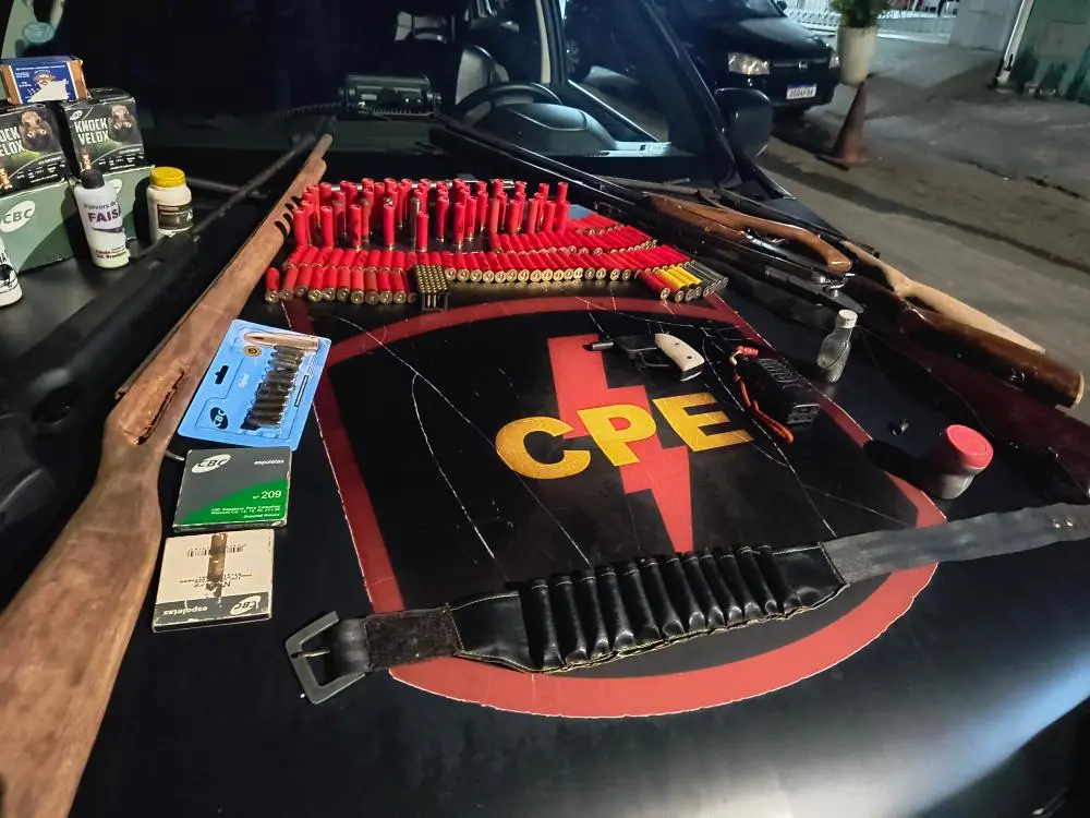 CPE desmantela fábrica clandestina de armas em Aparecida de Goiânia Foto: Divulgação