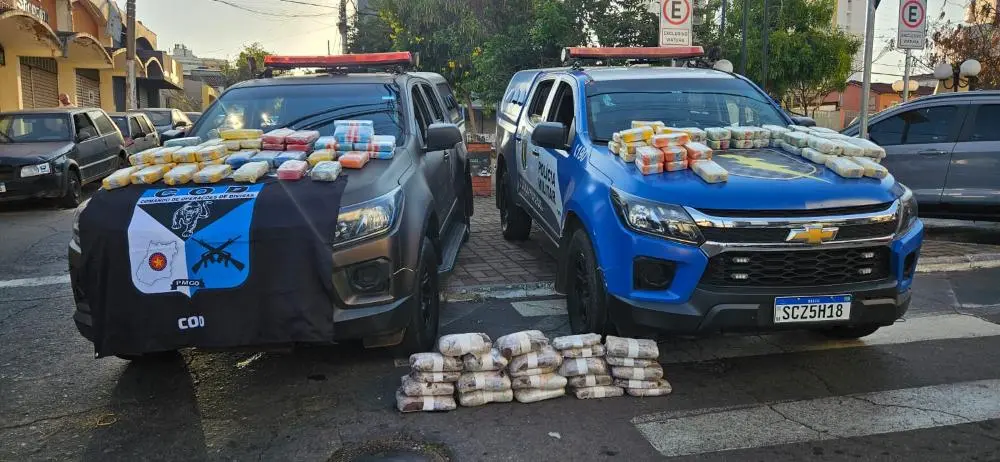 Polícia apreende 131 kg de drogas e prende suspeito em Anápolis Foto: Divulgação/PM