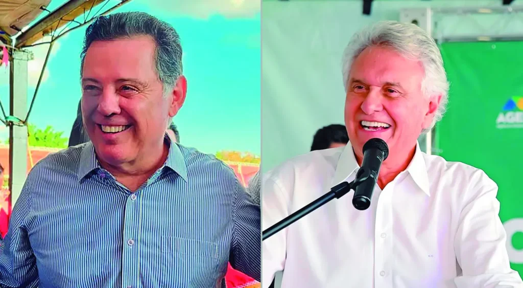 Os maiores líderes de Goiás são Ronaldo Caiado (União Brasil) e Marconi Perillo (PSDB) Foto: Divulgação