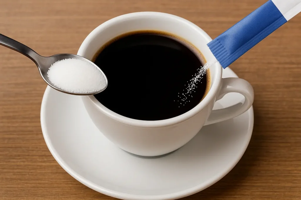 Artigo Acucar vs. Adocante. Imagem IA