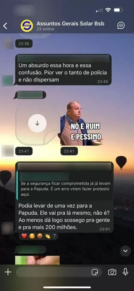 Prisão de Bolsonaro incomoda moradores de condomínio; veja prints 3 WhatsApp Image 2025 08 06 at 09.53.31