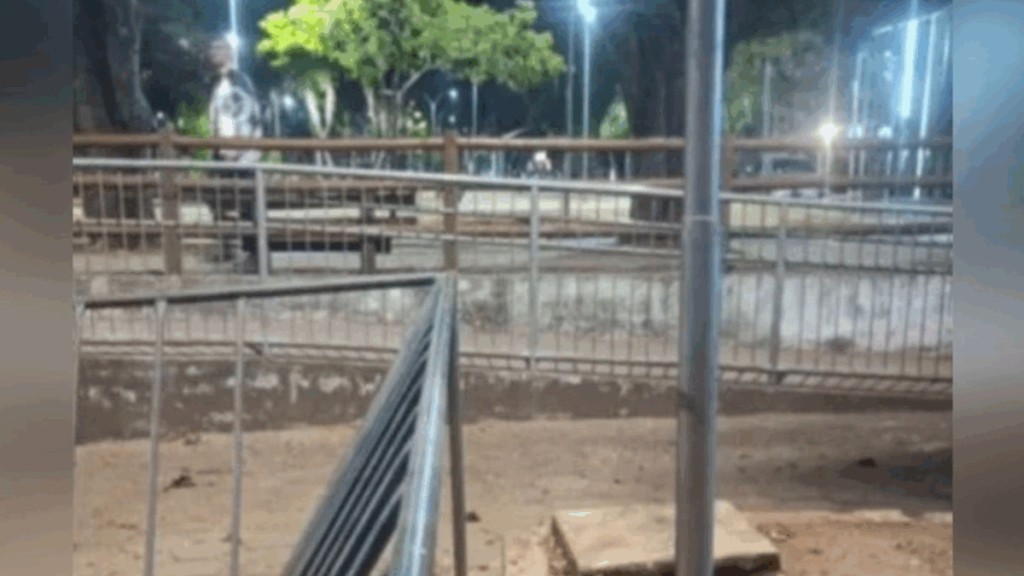 Menino de 10 anos leva choque em poste de iluminação durante festa de aniversário em Anápolis Foto: Divulgação