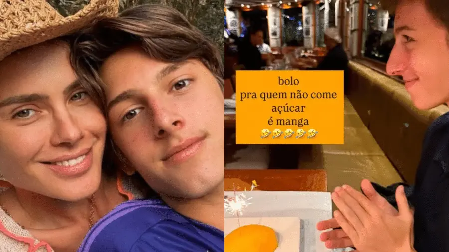 filho de carolina dieckmann usa manga para celebrar aniversario