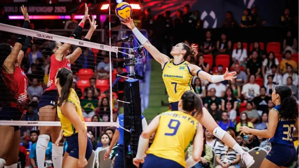 Brasil 3 x 1 Republica Dominicana pelo Mundial de Volei Feminino 2025 1