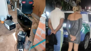 Câmeras de segurança registraram a movimentação da suspeita, que estava acompanhada do irmão no mesmo carro usado no crime Foto: Divulgação/PMGO