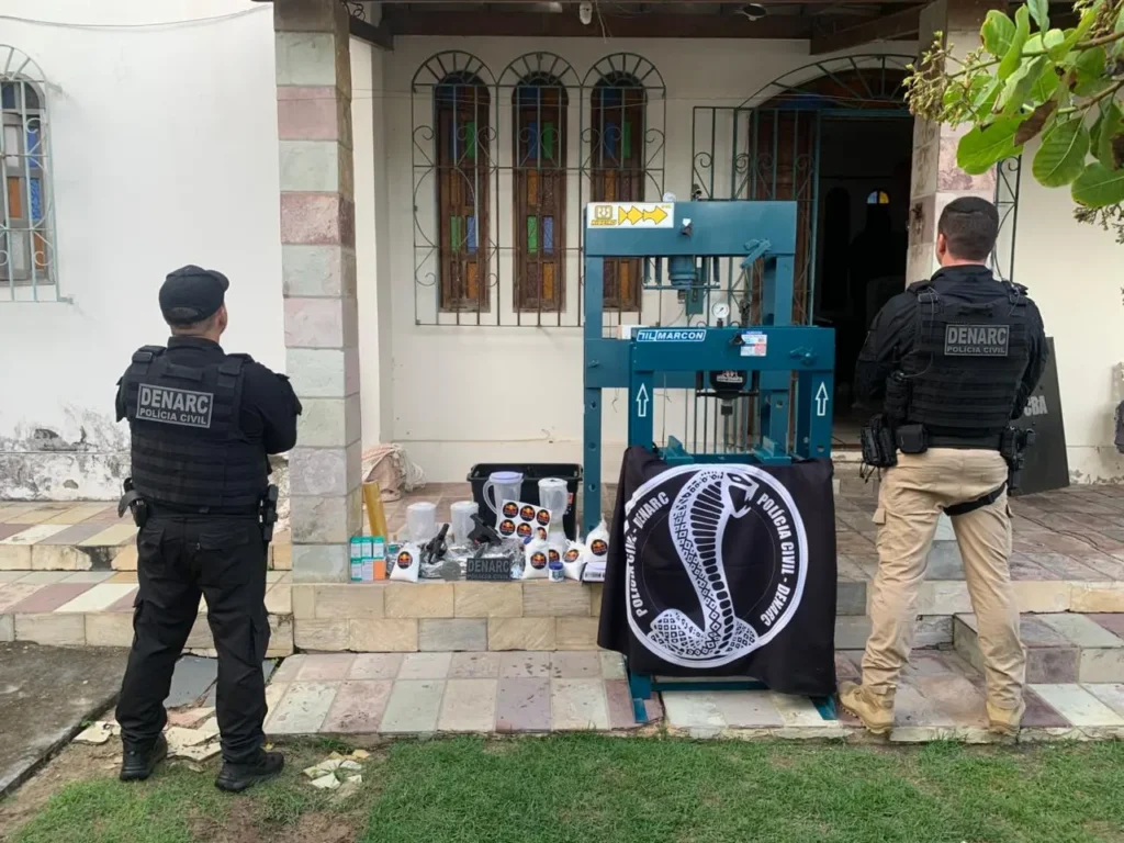 Um dos laboratórios derrubados foi no estado da BahiaFoto: Divulgação/PCGO